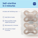 MAM Original Start Matte Baby Pacifiers 0-3 Mths, BPA-Free Skin Soft Silicone Nipple, Developed with Medical Experts Specially for Smaller Newborn  Image 4