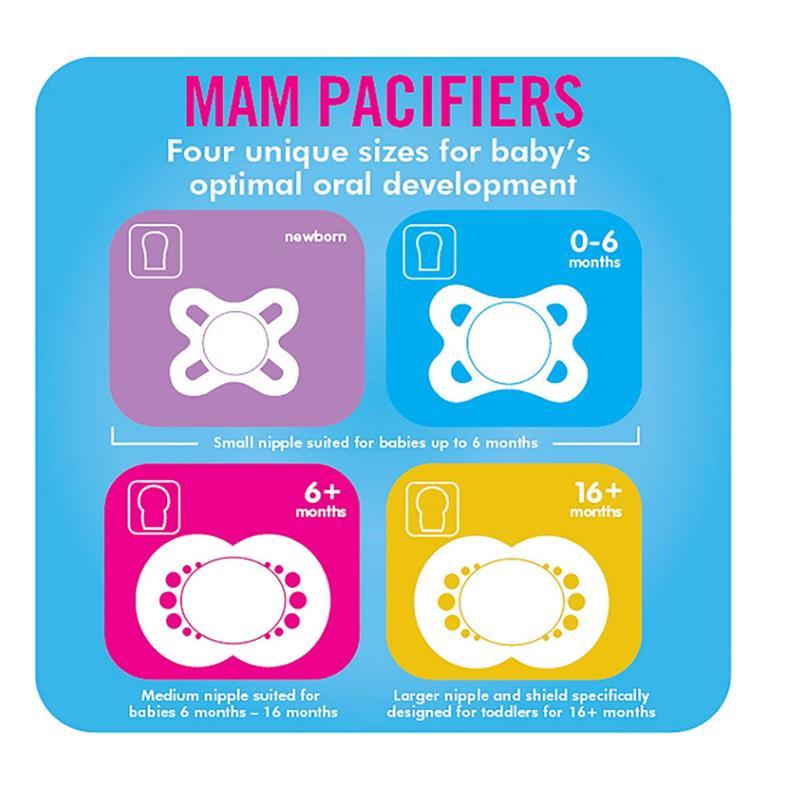 Mam Start Pacifier 0+M - Colors May Vary, 2-Pack Image 7
