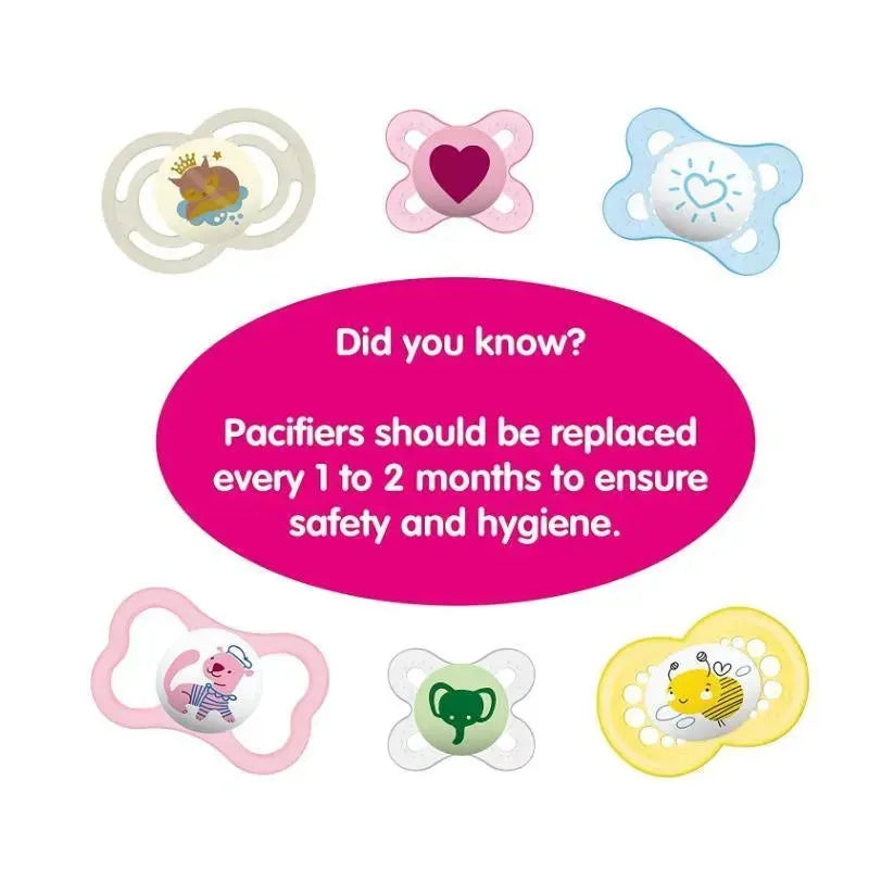 MAM's 2-Pack 0-6 months Perfect Night Pacifiers - Blue Image 5