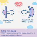 Mam - 2Pk Perfect Night Baby Pacifier Girl, 0/6M Image 6