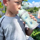 Marcus & Marcus - Straw & Spout Insulated Water Bottle, Olive Green Image 4