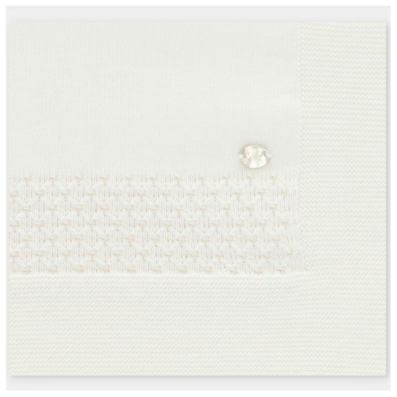 Martin Aranda - Baby Blanket Knit Albi One Size Blanco Roto Image 1