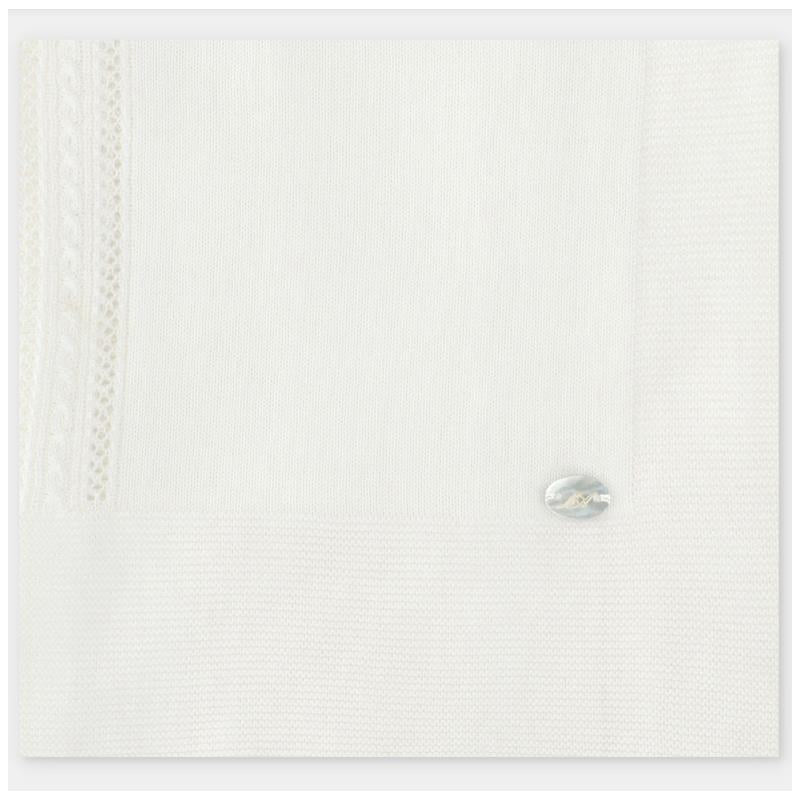 Martin Aranda Baby Blanket Knit Regina One Size White Image 3