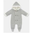 Martin Aranda - Baby Boy Sweater Knit Lined Pramsuit With Removable Feet Glace, Light Blue Image 1
