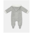 Martin Aranda - Baby Boy Sweater Knit Lined Pramsuit With Removable Feet Glace, Light Blue Image 2