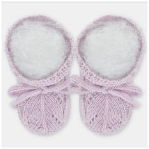 Martin Aranda Baby Girl Booties Knit Niagara, Lavender Image 2