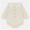 Martin Aranda - Baby Girl Draylon Short Knit Romper Liverpool, Beige Image 2
