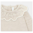 Martin Aranda - Baby Girl Draylon Short Knit Romper Liverpool, Beige Image 3