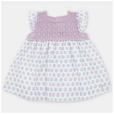 Martin Aranda - Baby Girl Dress Knit & Woven Fabric Fiesole, Lavanda Image 1