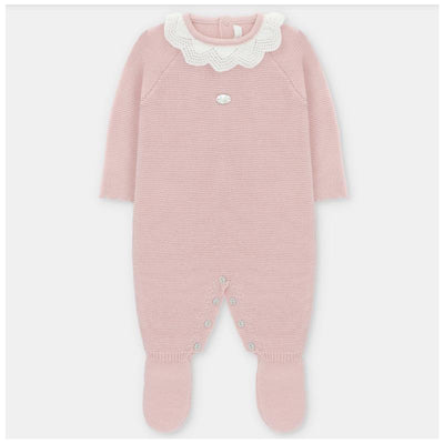 Martin Aranda - Baby Girl Long Romper With Feet Baby Pink Image 1