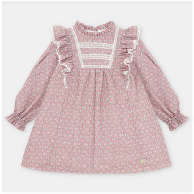 Martin Aranda - Baby Girl Printed Dress Cardiff Rose Image 1