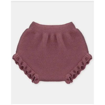 Martin Aranda - Baby Girl Separate Knit Bloomer Plum, Light Pink Image 1