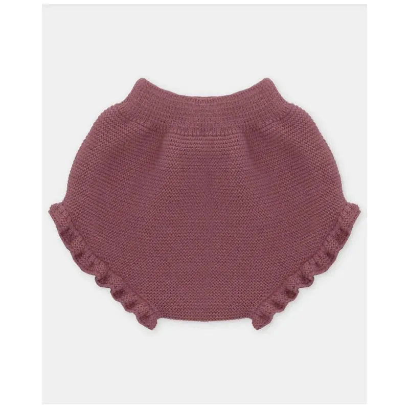 Martin Aranda - Baby Girl Separate Knit Bloomer Plum, Light Pink Image 2