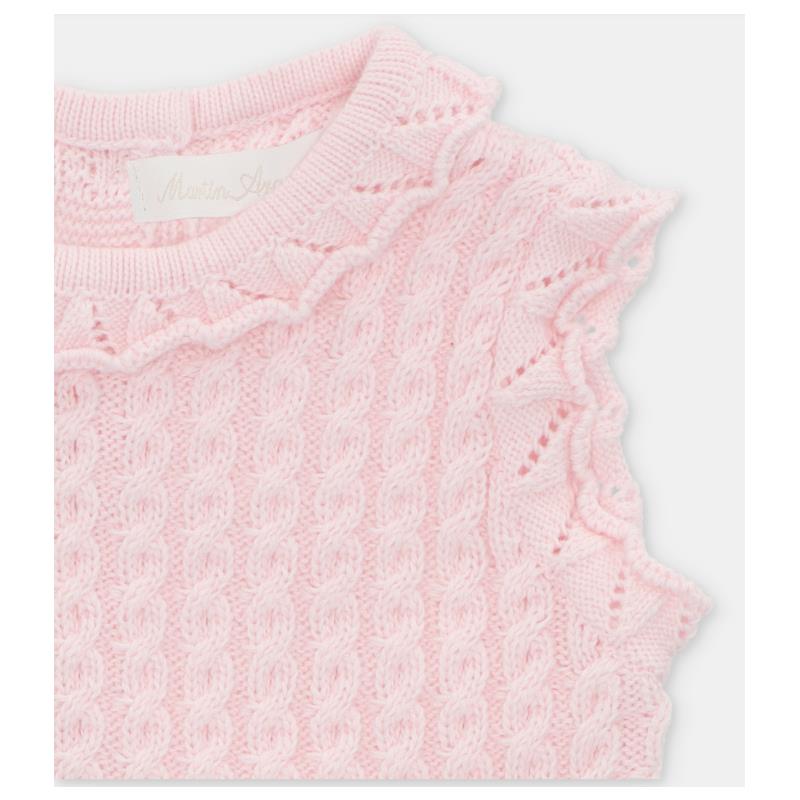Martin Aranda - Baby Girl Short Knit Romper Airola, Lavanda Image 3