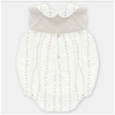Martin Aranda Baby Girl Short Romper Knit Quebec, Beige Mix Image 2