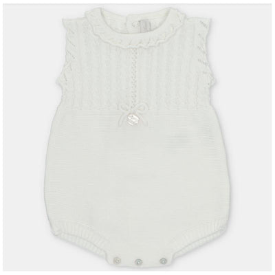 Martin Aranda Baby Girl Short Romper Knit Regina, Light Pink Image 1