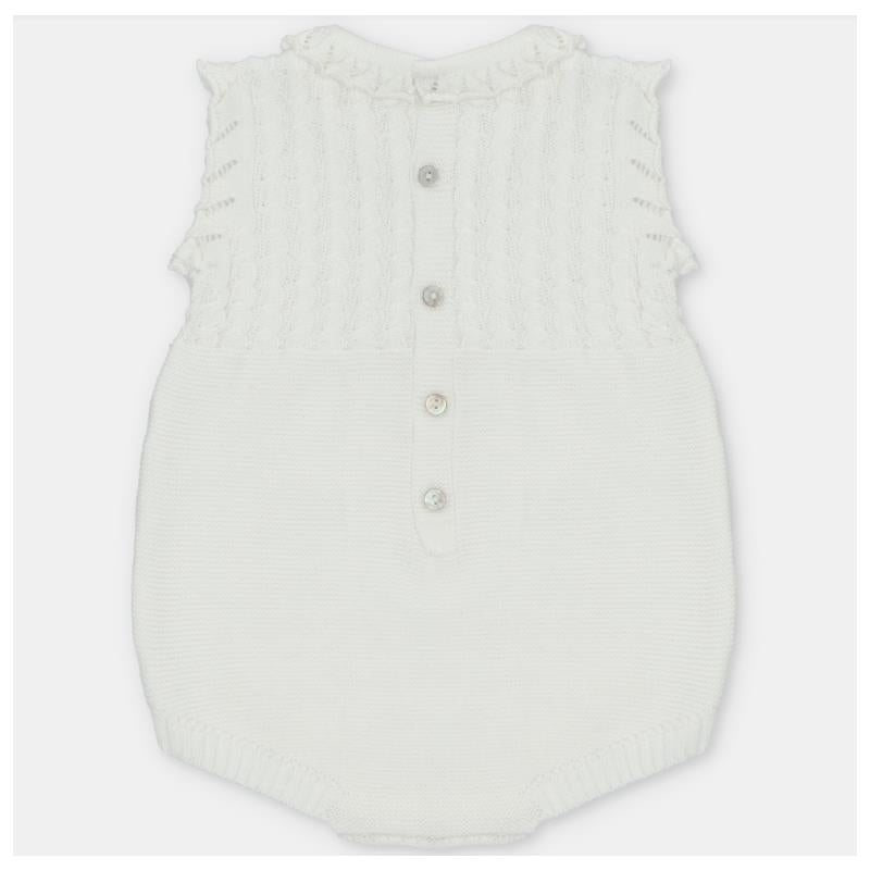 Martin Aranda Baby Girl Short Romper Knit Regina, Light Pink Image 2