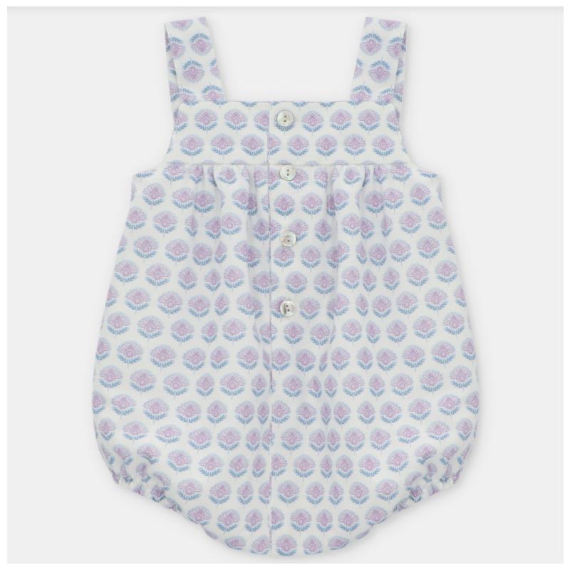 Martin Aranda - Baby Girl Short Romper Woven Fabric Fiesole, Lavanda Image 2