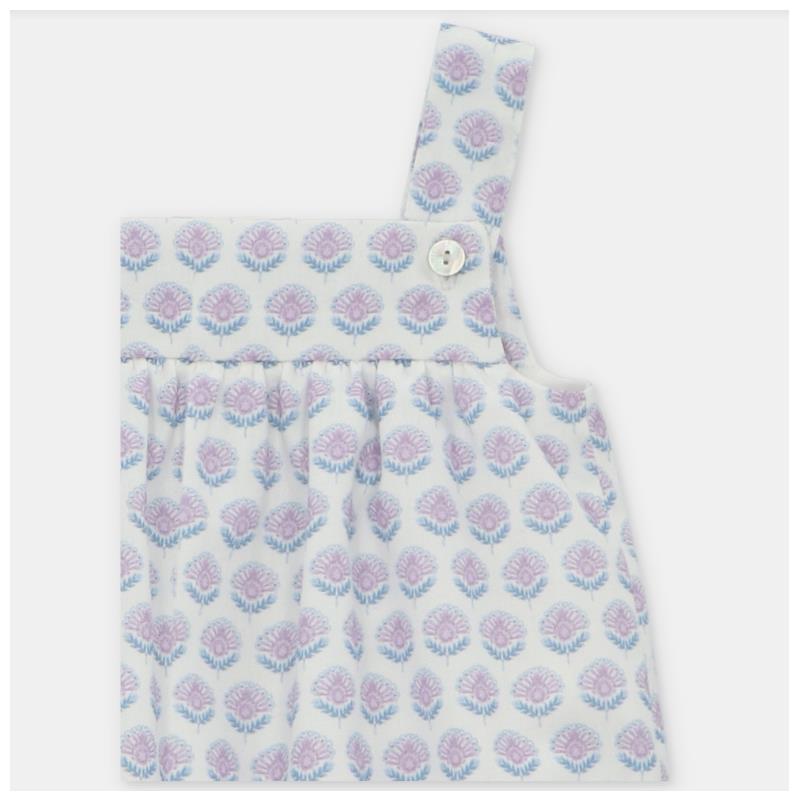 Martin Aranda - Baby Girl Short Romper Woven Fabric Fiesole, Lavanda Image 3