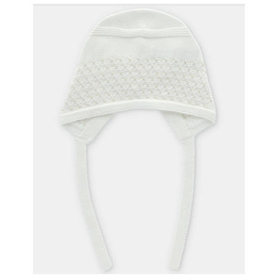 Martin Aranda - Baby Knit Bonnet Albi, Blanco Roto Image 1