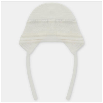 Martin Aranda - Baby Knit Bonnet Firenze, Blanco Roto Image 1