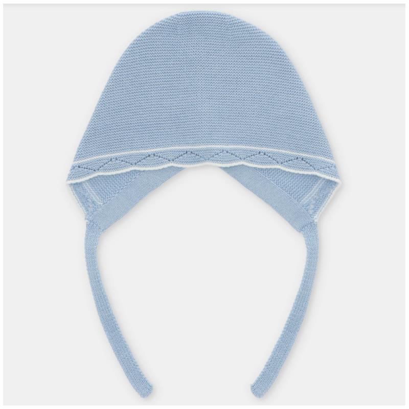 Martin Aranda - Baby Knit Bonnet Montefioralle, Celeste Bebé Image 1
