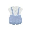 Martin Aranda - Baby Set Shirt & Bloomer Woven Boy Campanilla, Blue Image 1