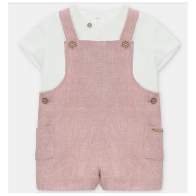 Martin Aranda - Baby Set Shirt & Overall Woven Fabric Siena, Arena Image 1