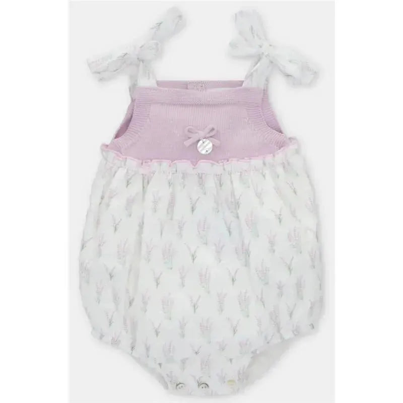 Martin Aranda - Baby Short Romper Sleeveless Woven Flouncy Neck Mawl Lilac Image 1