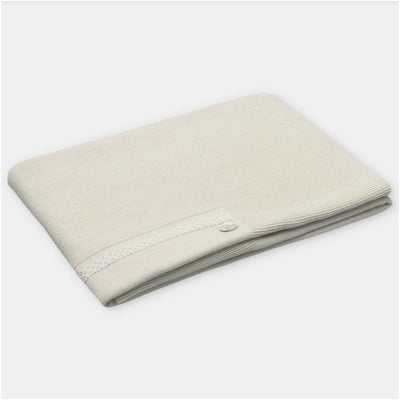 Martin Aranda Blanket In Sweater Knit Cotton Blend, Aller Beige