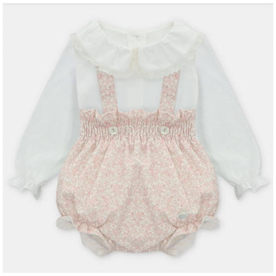 Martin Aranda - Blouse & Woven Short Overall Leeds, Rose & White Image 1