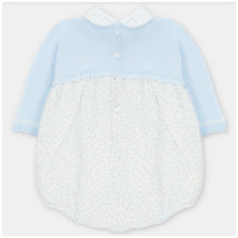 Martin Aranda - Draylon Knit & Woven Short Romper Preston Pastel Blue Image 2