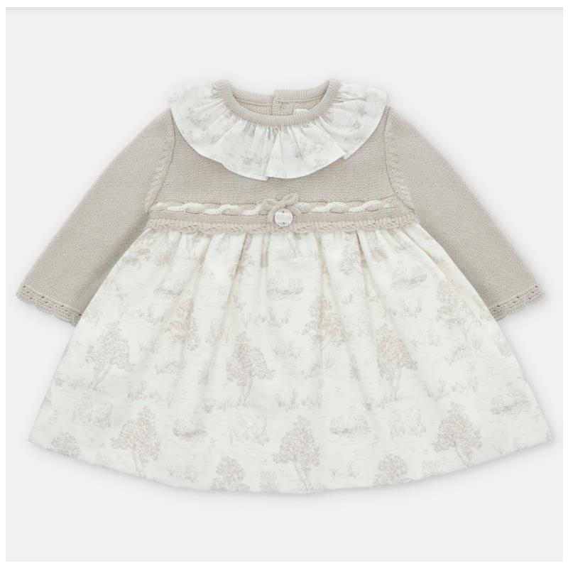 Martin Aranda - Knit/Woven Mix Dress Newport, Stone Image 1