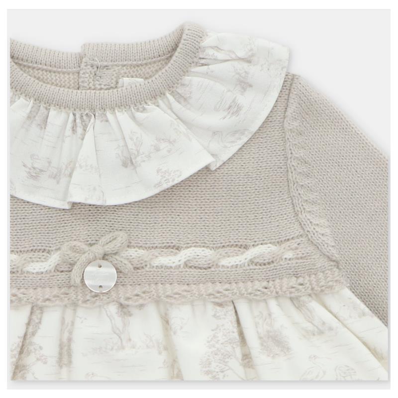 Martin Aranda - Knit/Woven Mix Dress Newport, Stone Image 3