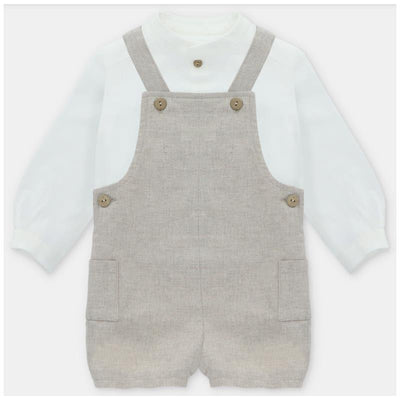 Martin Aranda - Shirt & Overall Newport White & Beige Image 1