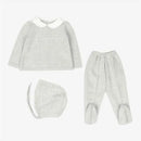 Martin Aranda - Take Me Home Set Aranes Sweater, Leggins & Bonnet, Beige Image 1