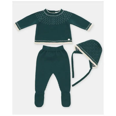 Martin Aranda - Take Me Home Set Sweater, Leggings & Bonnet Dark Blue Image 1