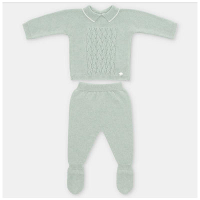 Martin Aranda - Take Me Home Set Sweater & Leggings Knit Lucca, Azul Océano Image 1