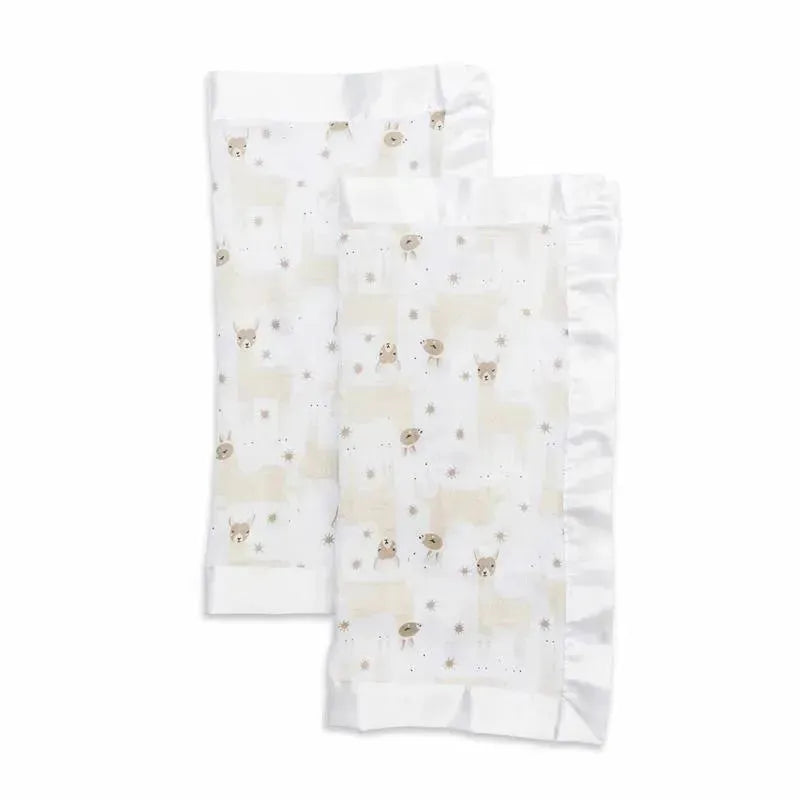 Mary Meyer - 2Pk Lulujo Cotton Security Blankets, Modern Llama Image 1