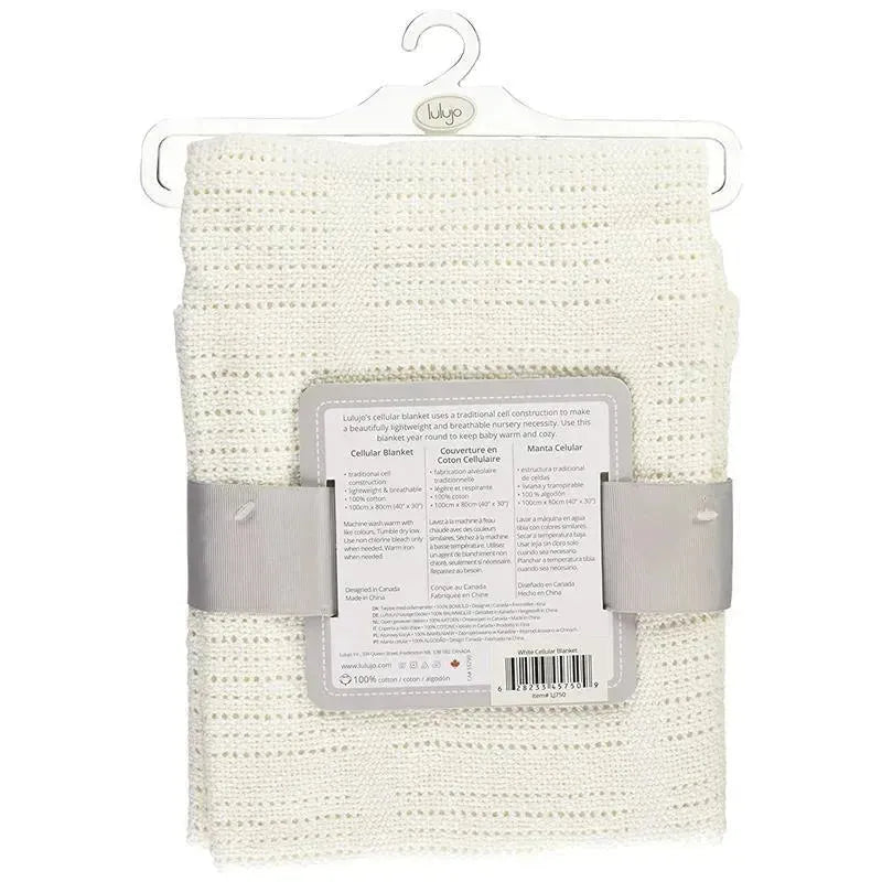 Mary Meyer Cellular Baby Blanket, White Image 4