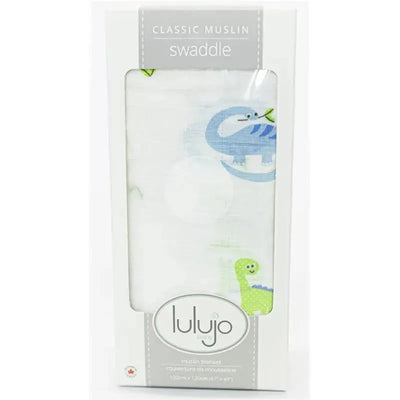 Mary Meyer Cotton Swaddle Blanket - Prehistoric Pals Image 1