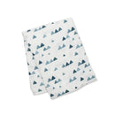 Mary Meyer - Lulujo Hello World Hat & Swaddle Set, Navy Triangles Image 5