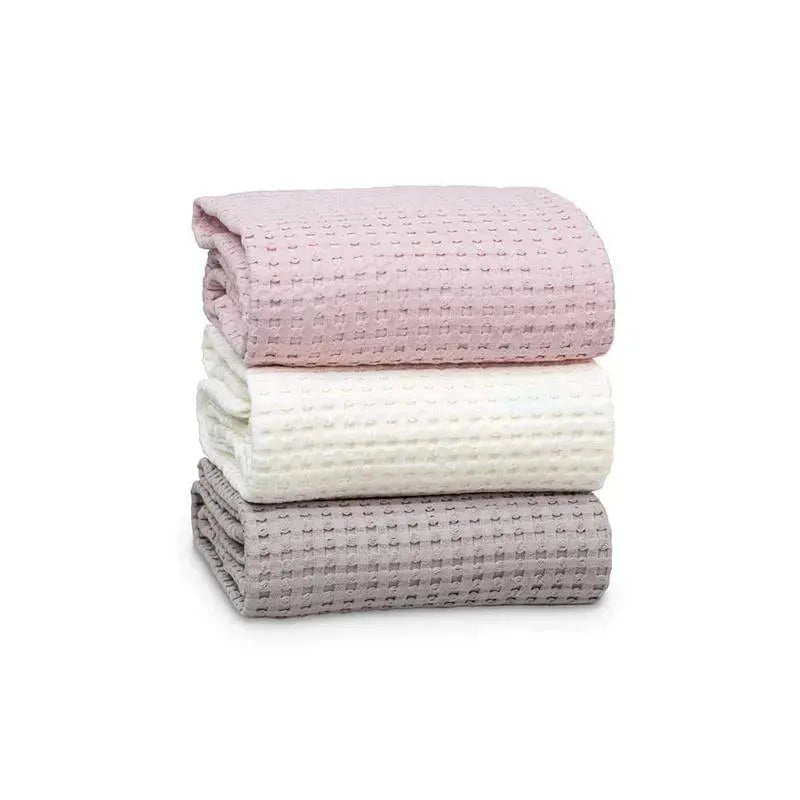 Mary Meyer - Lulujo Waffle Blanket, Cream Vanilla Image 3