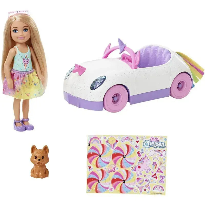 Mattel - Barbie Club Chelsea Doll & Unicorn Car Image 5