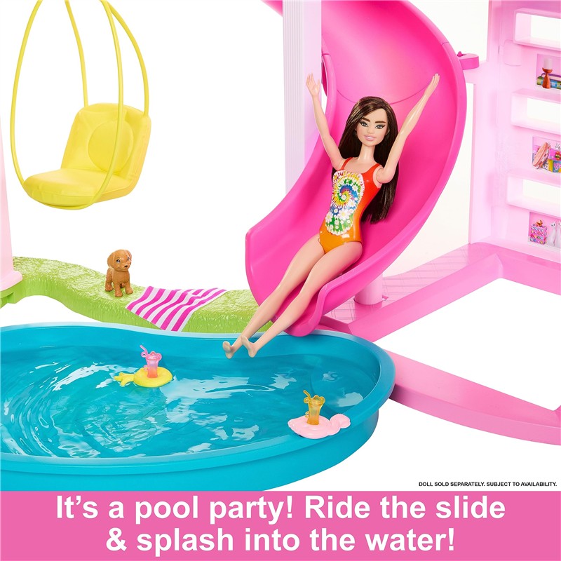 Mattel Barbie Dreamhouse, Pool Party Doll House Image 4
