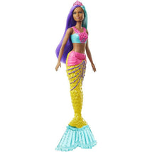 Mattel - Barbie Dreamtopia Mermaid Doll, Teal and Purple Hair Image 1