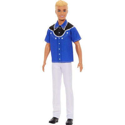 Mattel - Barbie Fashionistas Ken Doll Wearing a Removable Western Shirt Image 1