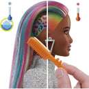 Mattel - Barbie Leopard Rainbow Hair Doll (Brunette) Image 3