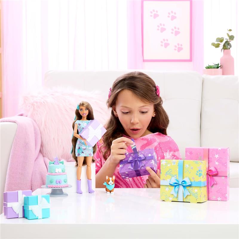 Mattel - Barbie Party Unboxed Doll & Accessories, Blue Image 6