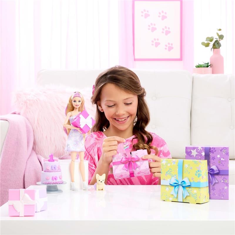 Mattel - Barbie Party Unboxed Doll & Accessories, Purple Image 6